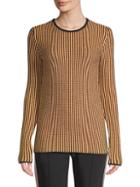 Derek Lam Stripe-knit Merino Wool Sweater