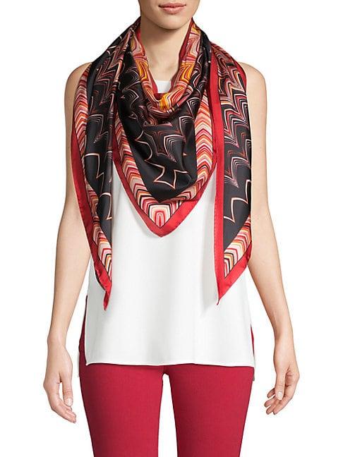 Missoni Patterned Triangle Silk Scarf