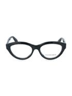 Alexander Mcqueen 53mm Cat Eye Optical Glasses