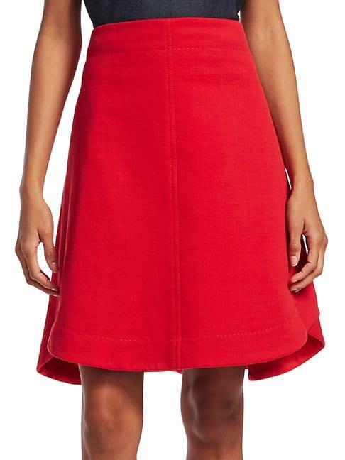 Carven Cotton-blend Flare Skirt