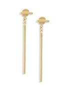 Saks Fifth Avenue 14k Gold Linear Bar Drop Earrings