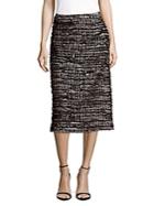 Simone Rocha Tweed Tufted Wool-blend Skirt