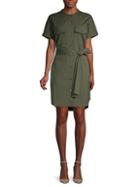 Theory Belted Cargo Shirtdress