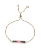Eye Candy La Luxe Multicolored Crystal Slider Bracelet