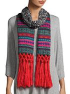 Collection 18 Printed Tassel-trimmed Scarf