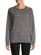South Parade Star Embroidered Cotton-blend Sweatshirt