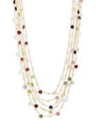 Saks Fifth Avenue Gold-plated Multi-stone Five-strand Necklace