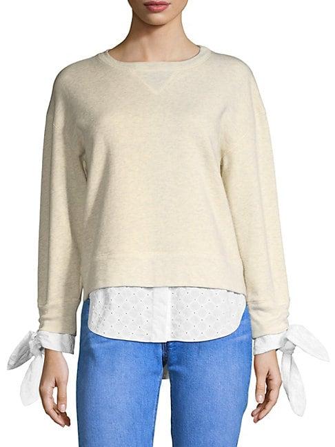 Derek Lam Combo Shirttail Sweater