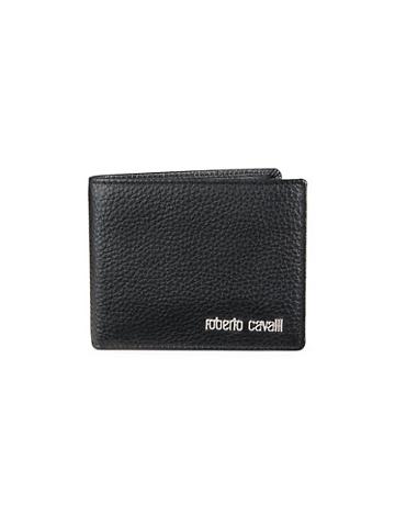 Roberto Cavalli Leather Bi-fold Wallet With Coin Pocket