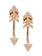 Saks Fifth Avenue 14k Yellow Gold Diamond Arrow Drop Earrings