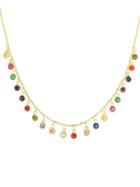 Chloe & Madison 14k Goldplated Sterling Silver & Crystal Rainbow Statement Necklace