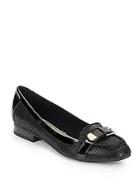 Anne Klein New York Houndstooth Leather Flats
