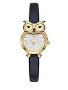 Kate Spade New York Owl-shaped Case Strap Watch