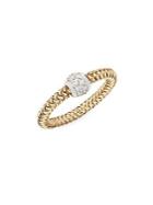 Roberto Coin Primavera Diamond & 18k Yellow Gold Ring