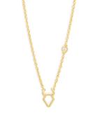 Shy By Sidney Evan Taurus Diamond & Sterling Silver Pendant Necklace