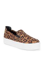 Bcbgeneration Casey Leopard Microsuede Sneakers