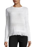 Rails Solid Embroidered Sweater