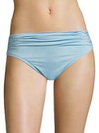 Carmen Marc Valvo Classic Solids Shirred Waist Bikini Bottom