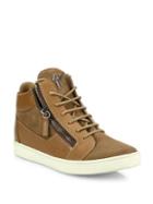 Giuseppe Zanotti Leather & Suede Side-zip Sneakers