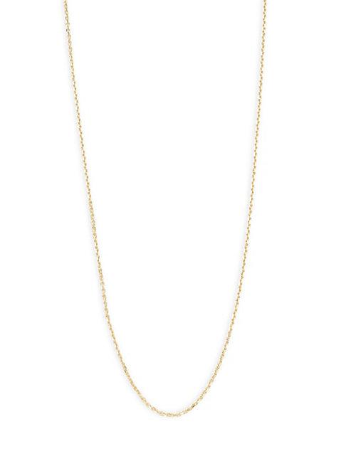 Saks Fifth Avenue 14k Yellow Gold Chain Necklace/18 X 1.10mm