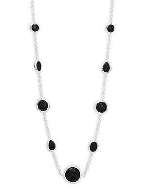 Ippolita Gelato Black Onyx And Sterling Silver Chain Necklace