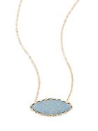 Lana Jewelry Frosted Marquis Opal Necklace