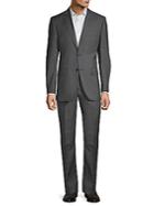 Saks Fifth Avenue Made In Italy Wool Pincheck Suit
