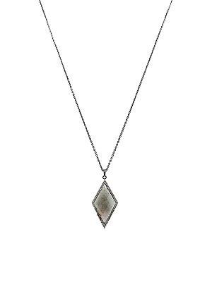 Adornia Augustina Gemstone & Diamond Pendant Necklace