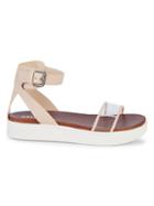 Mia Ellen Translucent-strap Flatform Sandals