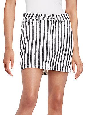 Marc By Marc Jacobs Striped Icon Mini Skirt