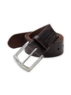 John Varvatos Five-notch Leather Belt