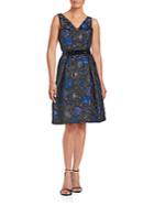 Teri Jon Floral Sleeveless Dress