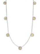 Konstantino 18k Gold & Sterling Silver Coin Necklace