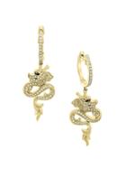 Effy Dragon 14k Yellow Gold & Diamond Drop Earrings