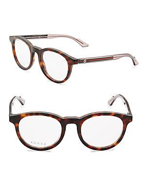 Gucci Oval 38mm Tortoiseshell Glasses
