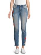 Driftwood Embroidered Floral Skinny Jeans