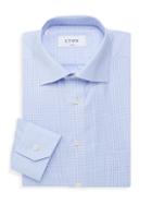 Eton Checkered Classic-fit Button-front Dress Shirt