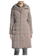 Cole Haan Hooded Quilted Down Coat
