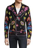 Moschino Graphic Patch Cotton Jacket
