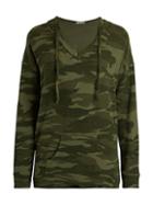 Theo & Spence Yummy V-neck Camouflage Hoodie