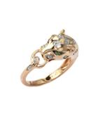 Effy Signature 14k Rose Gold & Diamond Panther Ring