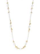 Azaara 2-4mm Baroque Pearl & Rock Crystal Beaded Necklace