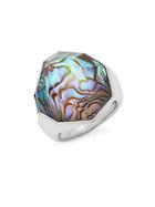 Michael Aram Multicolored Crystal And Sterling Silver Ring
