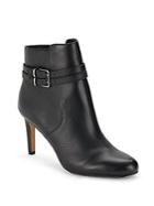 Vince Camuto Side Zipper Leather Ankle Boots