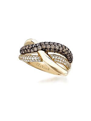 Le Vian Chocolatier&reg; Diamond & 14k Yellow Gold Wrap Ring