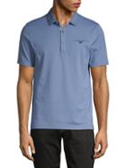 Saks Fifth Avenue Printed Cotton-blend Polo