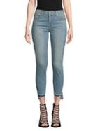 7 For All Mankind Gwenevere Cropped Step-hem Skinny Jeans