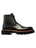 Bally Lybern Leather Combat Boots