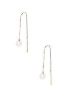 Masako 5mm Freshwater Pearl And 14k Yellow Gold Drop Earrings