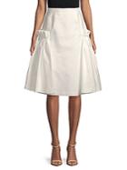 Adeam Side Ruched A-line Skirt